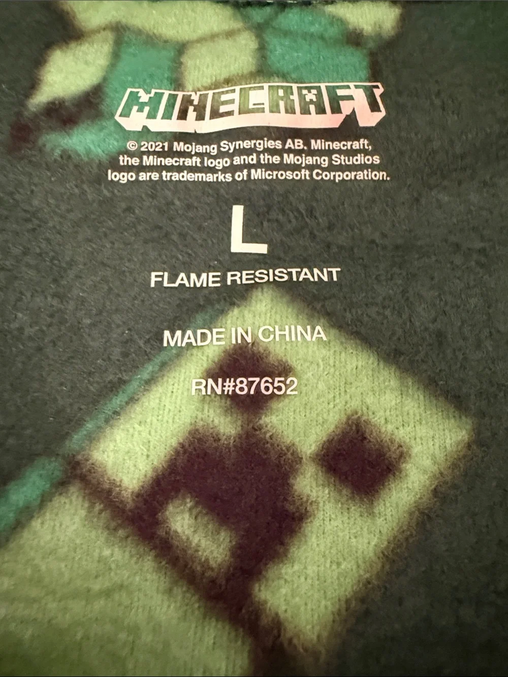 Minecraft soft fleece